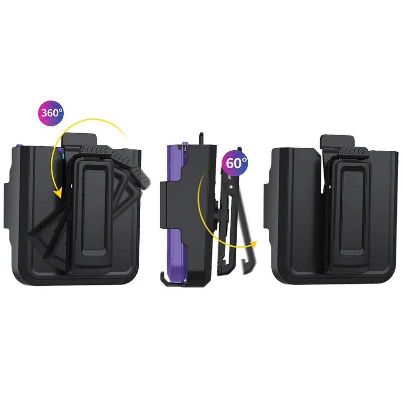 Heavy Armor Hybrid Rugged Case with Rotatable Belt Clip and Enhanced Shockproof Back Cover
