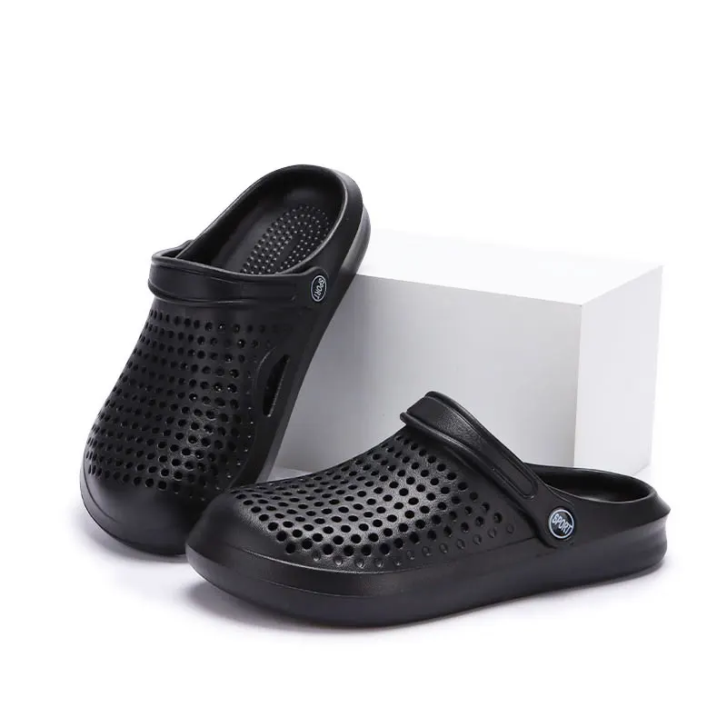2025, Sommer, bequeme EVA-Clogs, Sandalen für Damen, einfarbig, rutschfest, Strandhausschuhe, Damen, leicht, weiche Sohle, Gartenschuhe – Detail 5