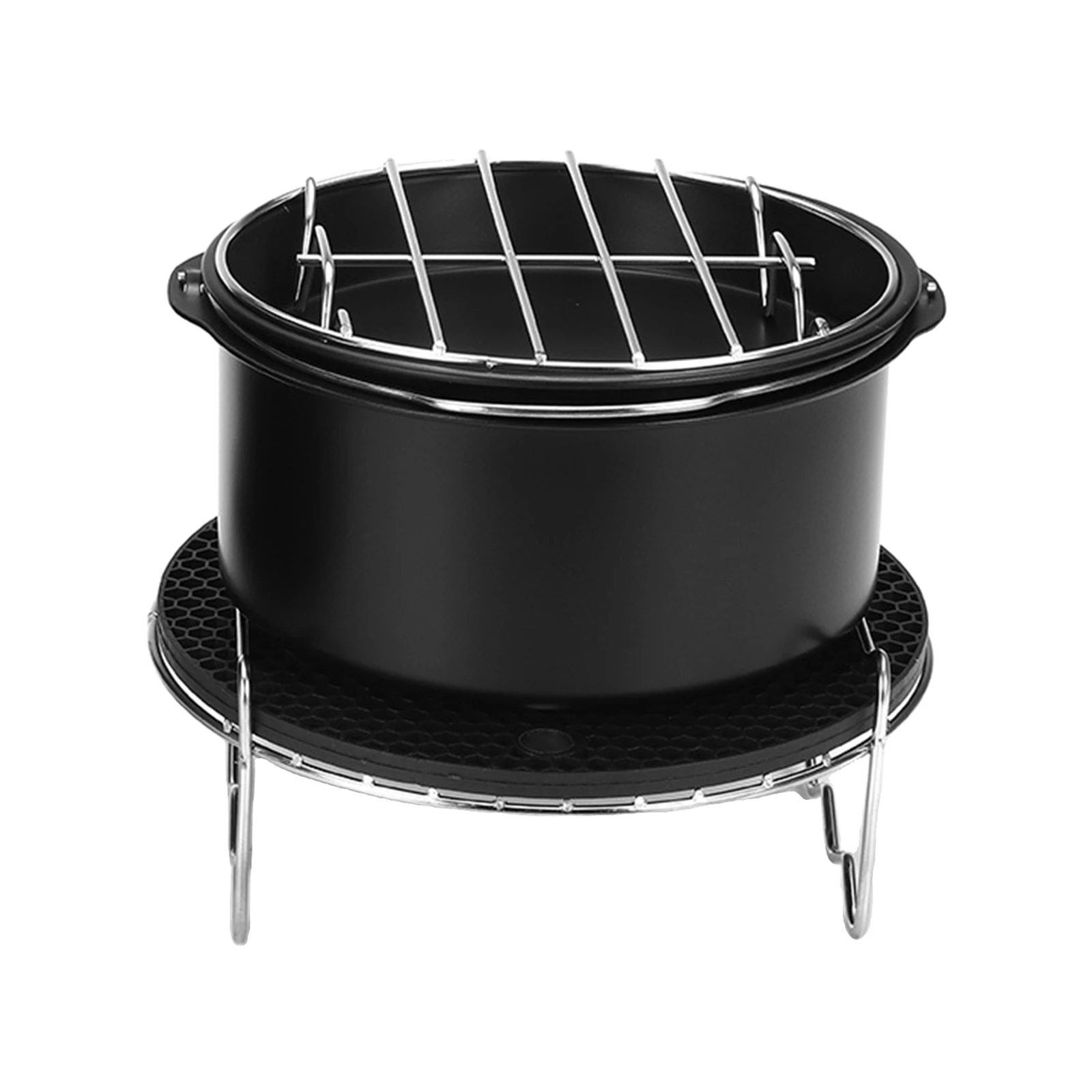 6 Inches Hei&szlig;luftfritteuse Accessories Tray Grill Toast Insulation Pad 3.2QT-5.8QT Kitchen Tools