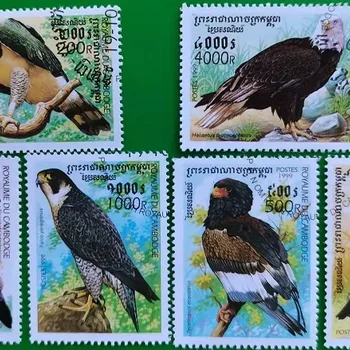 캄보디아 우표, 1999, 새 우표, 동물 우표, 정품, 우편 표시와 함께 사용, 6 개