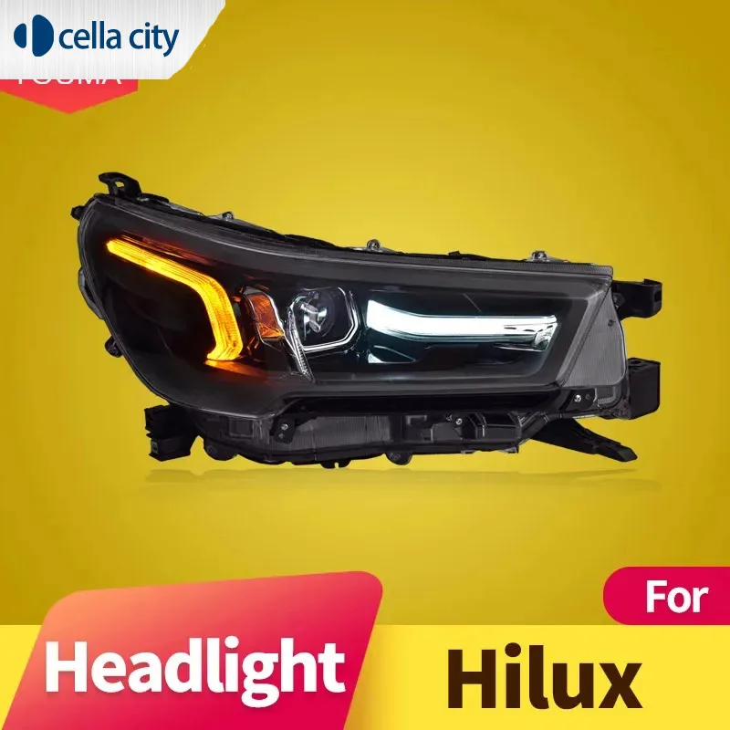 

Car Lights for Toyota HILUX REVO ROCCO LED Headlight 2021-2023 HILUX Lamp Drl Projector Lens Automotive Accessories