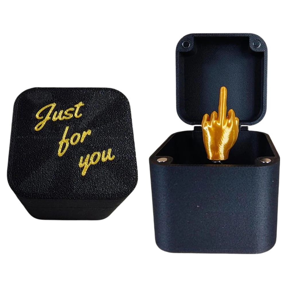 Middle Finger in A Box Annoying Gift Box Middle Finger Surprise Box Christmas Fun Prank Gift