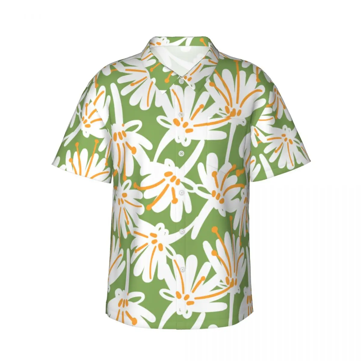 

flower coloring pattern Hawaiian Shirt