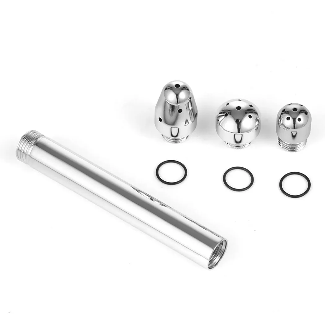 ANAL DOUCHE Enema Shower Set Aluminum Enema Shower 3 Head Options Complete Cleanse