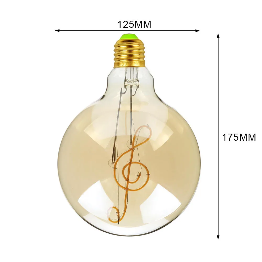 motion sensor night light Retro Edison Bulb Dimmable Led Filament LOVE G125 Decoracion Vintage Glass Night Light Bulb Industrial String Lights for home led night light