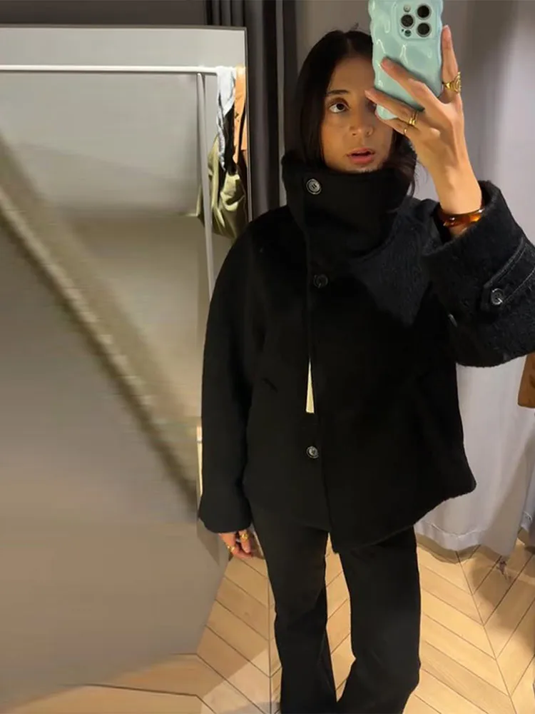 رشاقته فو سترات من الفرو النساء عالية الرقبة واحدة الصدر طويلة الأكمام معاطف الإناث 2025 الشتاء موضة الدافئة الصلبة أبلى 1 رشاقته فو سترات من الفرو النساء عالية الرقبة واحدة الصدر طويلة الأكمام معاطف الإناث 2025 الشتاء موضة الدافئة الصلبة أبلى 1