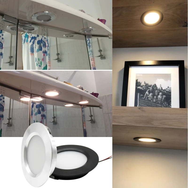 Mini LED Downlight DC12V 24V Ultra-Thin 3W 5W Embedded Room Decor Small Spotlight Ceiling Kitchen Bathroom Camping vehicle Light led downlight,recessed ceiling spotlight