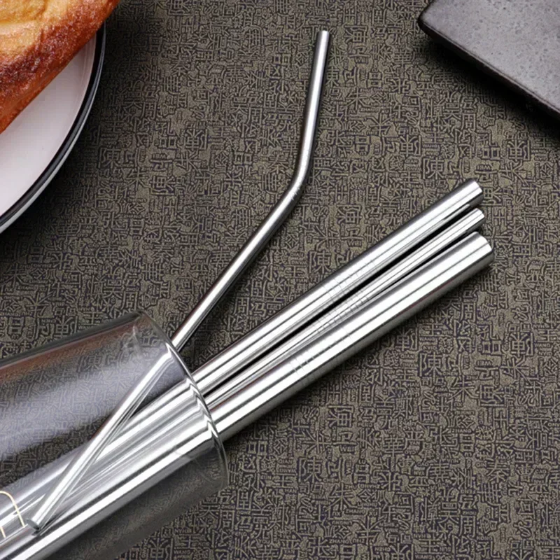 Clear Glass Straws 200*8mm for Smoothies Cocktails Drinking Straws Healthy Reusable Eco Friendly Drinkware Accessory glass straw set,drinking straws