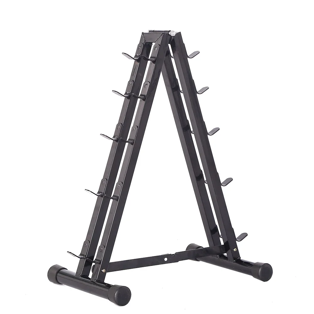 

Gym Equipment Stand Steel 5 pairs Vertical A-Frame Dumbbell Rack