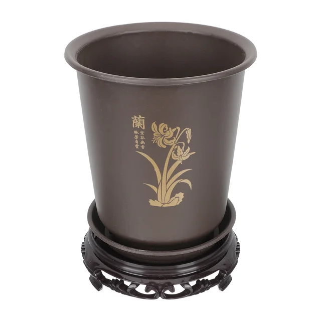 Edény Edények Virág Ültetvényes Orchidea Zamatos Bonsai Lyukak Tartály Beltéri Váza Kerámia Dekoratív Vízelvezető Óvoda Nagy Vödör - Image 5