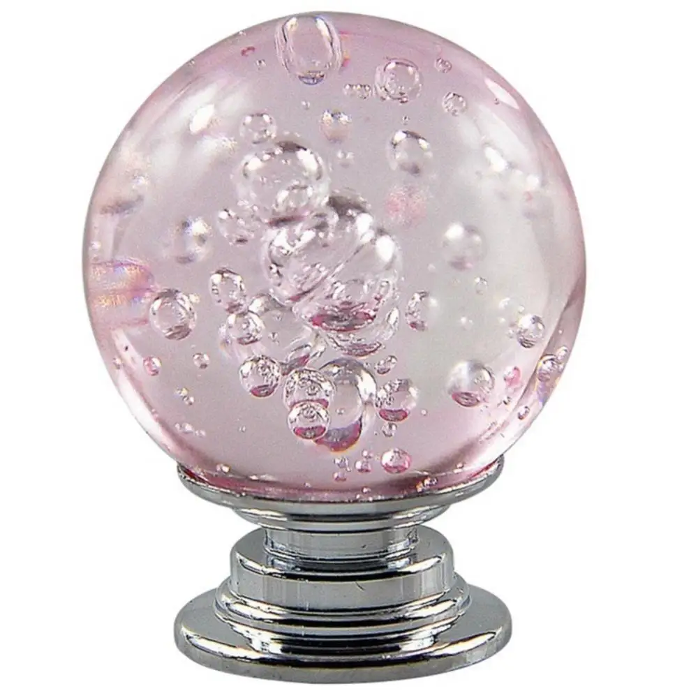 Knob Drawer Handle Round Crystal Ball Cupboard Wardrobe Furniture Door Pull