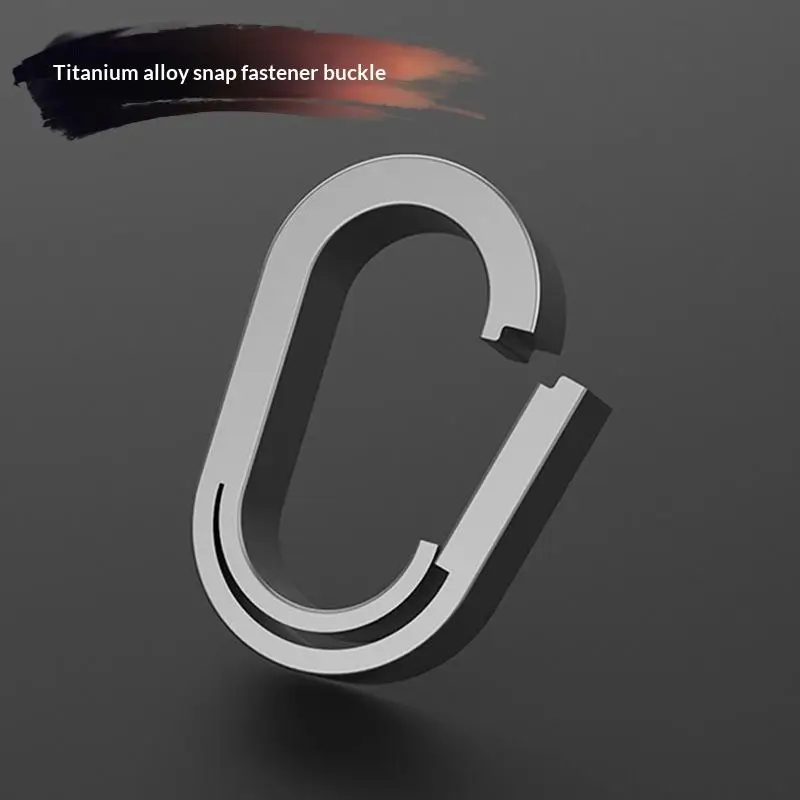 MINI TC4 Titanlegierung Schlüsselanhänger Schnalle Schlüsselring Auto-Zubehör Taillen-Hängekette Ring Schnallen Öffner EDC Outdoor-Werkzeug