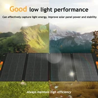 Panneau solaire pliable portable 420W, chargeur de batterie solaire 200W 100W, alimentation de secours d'urgence extérieure pour camping, camping-car, maison 4