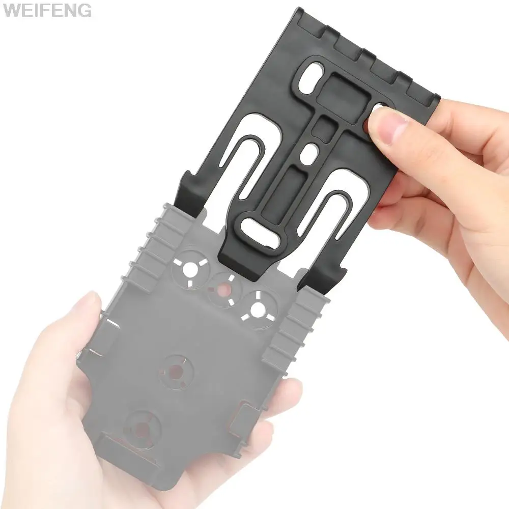 2/3/5/10PCS Tactical QLS 19 Fork Quick Locking System Kits Release Plate Gun Holster Adapter Waist Paddle Hunting Accessories 3