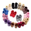 Baby Ankle-covered Boots Cute Bowknot Warm Lining Winter Infant First Walking Shoes for Baby Girls Soft Cotton Sole Baby Likes 1