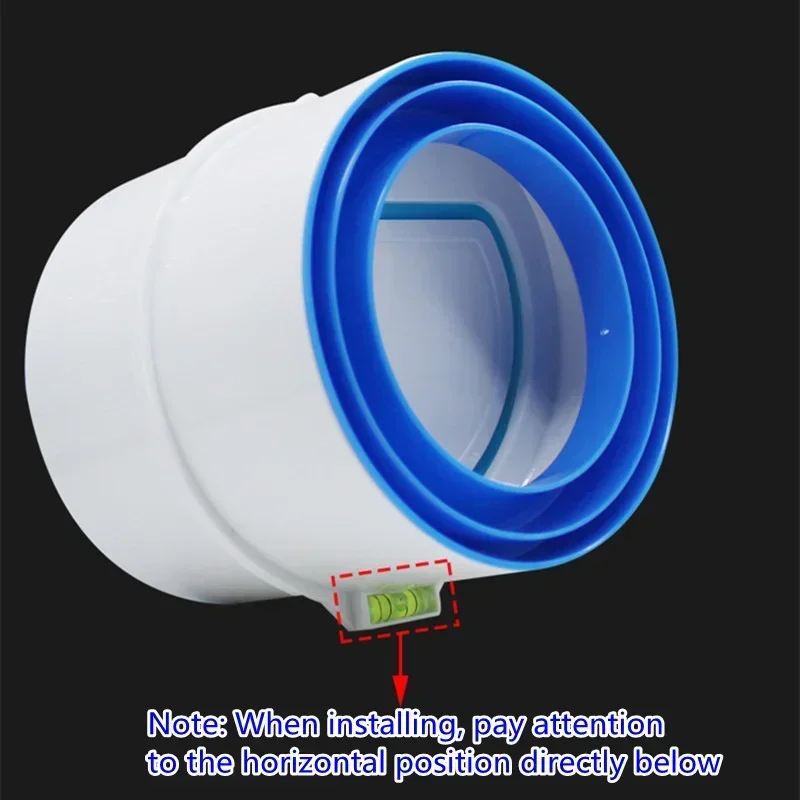 PVC Exhaust Fan Check Valve Round Pipe Backdraft Damper 75/110mm Air Duct Ventilation Grill for Bathroom Kitchen Accessories 1PC