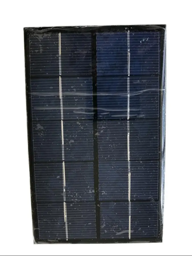 Solar Panel With USB Cable 2W 6V Polycrystalline Silicon Epoxy Lamination Thin and Light 2pcs/Lot