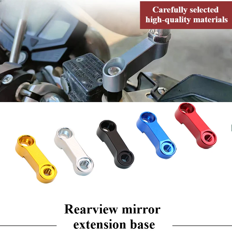 Motorcycle Rearview Mirrors Extension Riser Extend Adapter Mirror Extender Adapters Riser Supplies Rear View Base Mirrors motorcycle mirror motorcycle mirrors