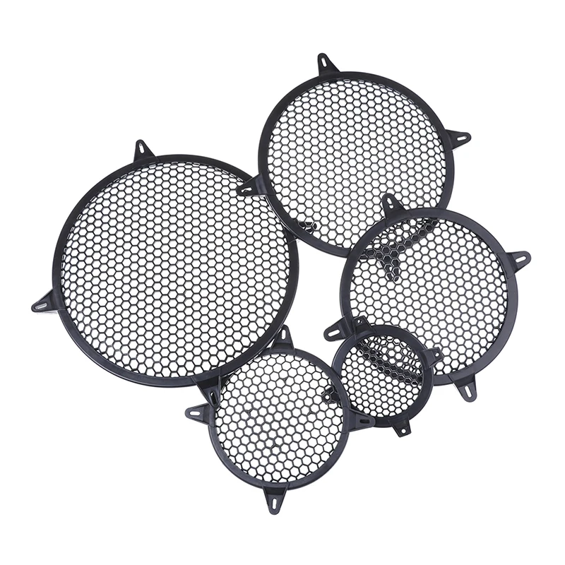 4/6/8/10/12inch Car Speaker Conversion Net Cover Car Audio Decorative Circle Metal Mesh Grille Protection audio speaker grille cover