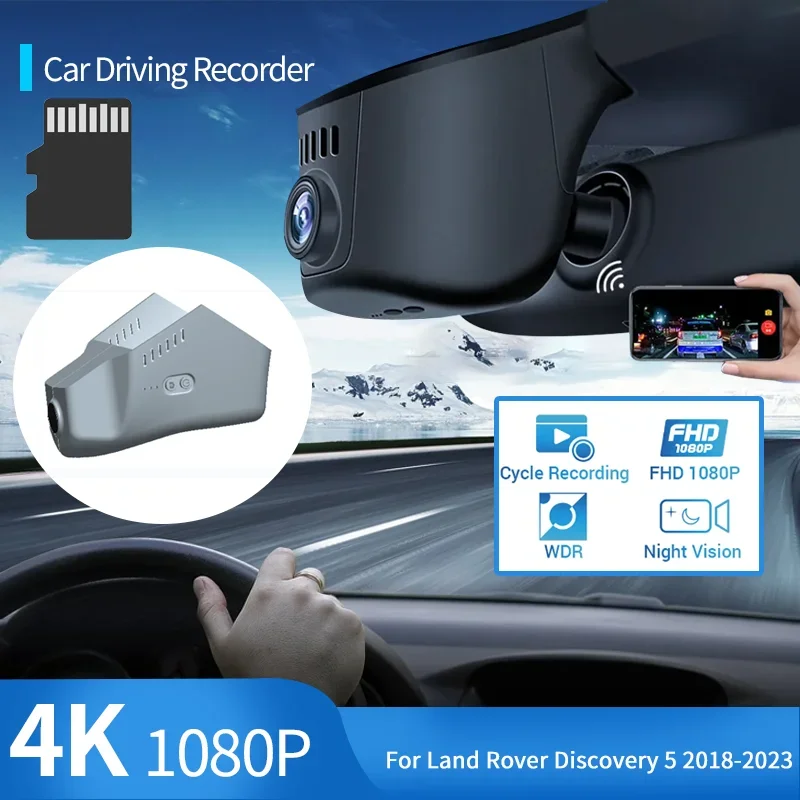 Car Dvr Hidden Driving Videoregistratore Car Front Dash Camera Visione Notturna Per Land Rover Discovery 5 Range Rover Sport 2018 ~ 2023