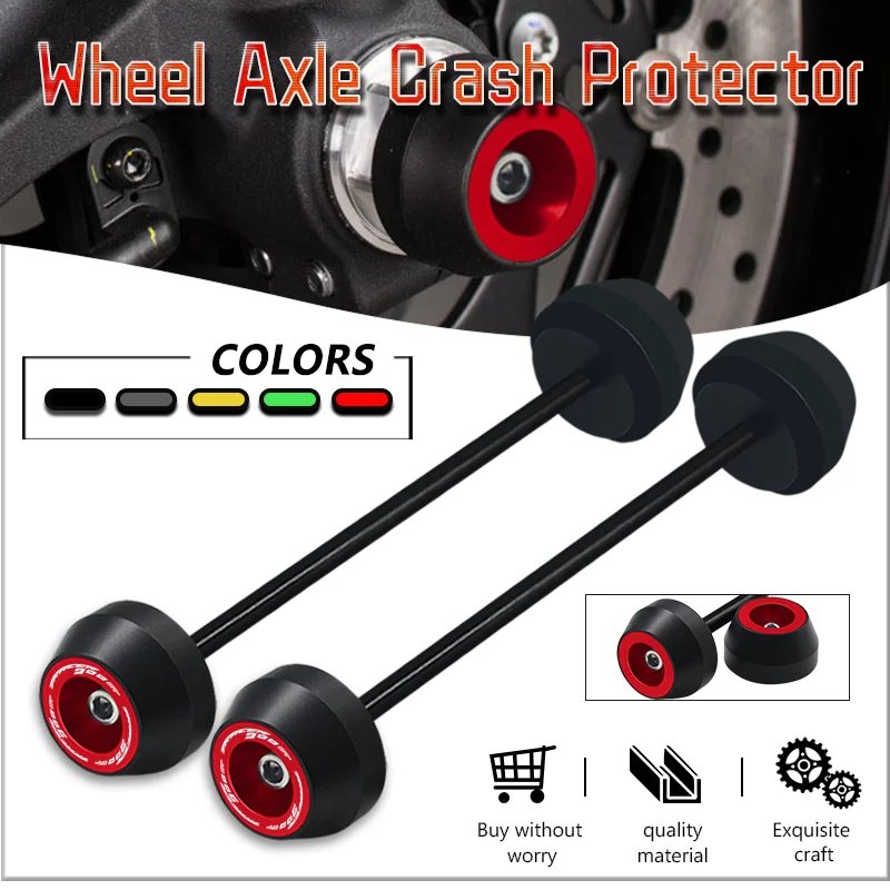 

Hot Sales For YAMAHA TRACER900GT tracer900gt 18-24 Motorcycle CNC Anti-drop Front Rear Wheels Fork Axle Crashs Sliders Protector