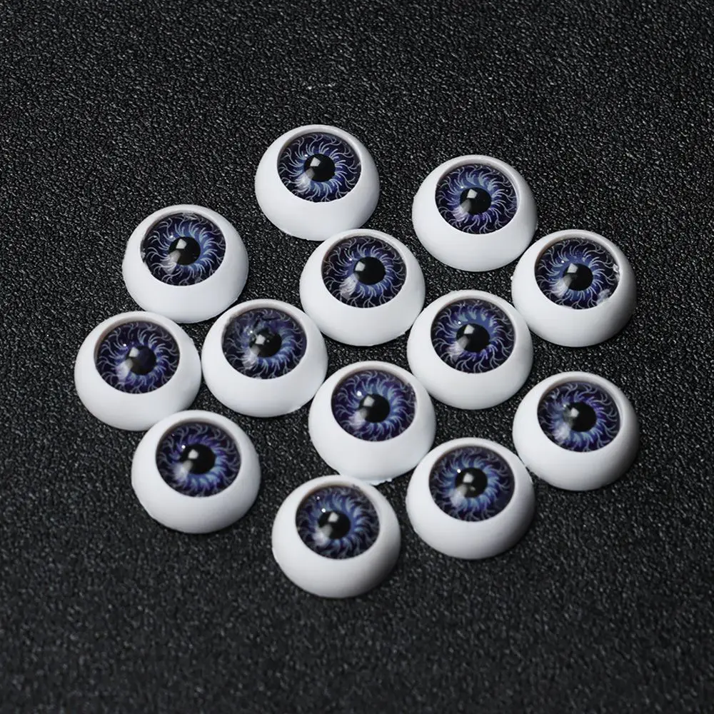 10Pcs Plastic Doll Eyeballs 12/20mm Acrylic Eyes For BJD Doll Making Crafts DIY Eyes Accessories Mini Easy Use Simulation