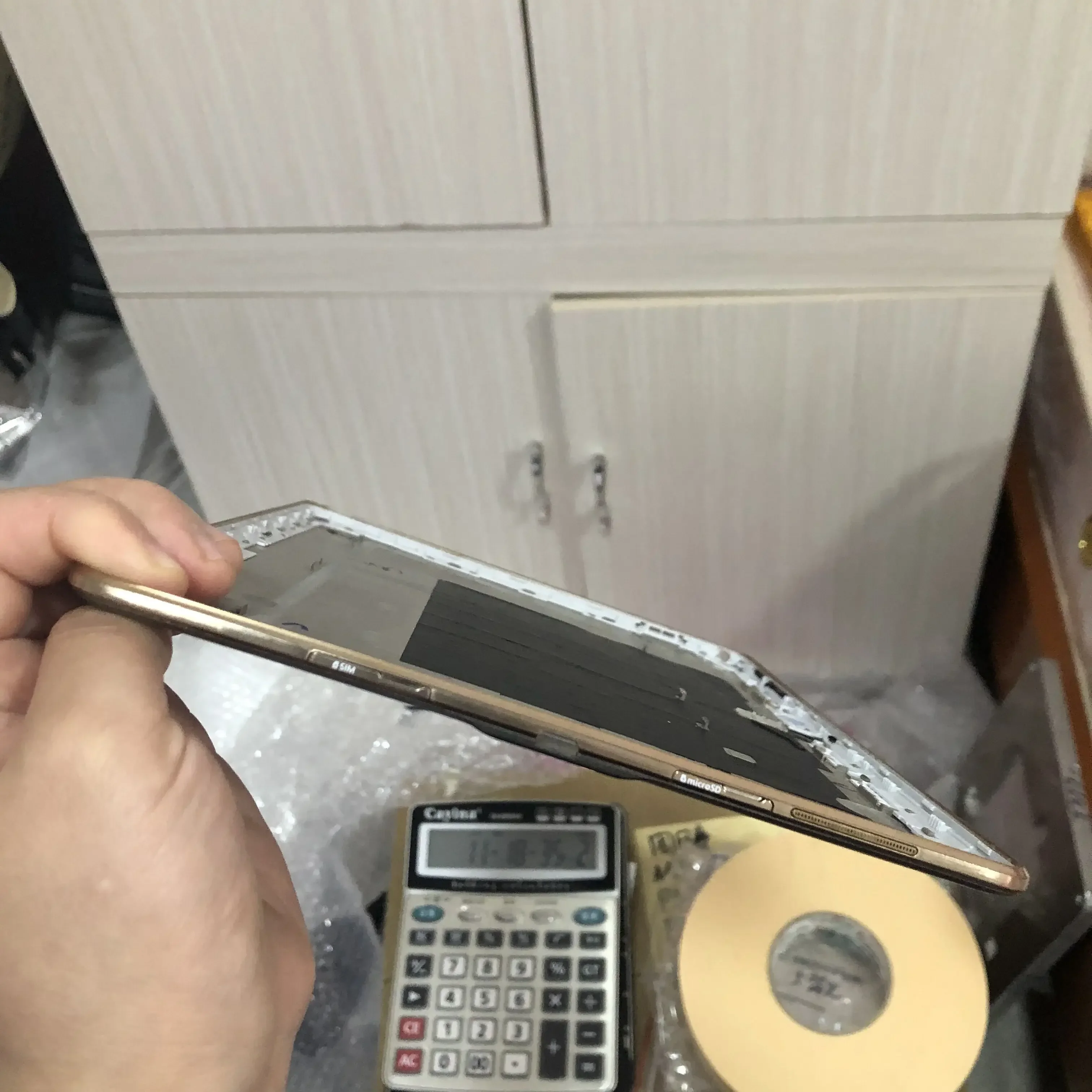 10.5인치 삼성 갤럭시 탭 S SM-T800 T805 하우징 후면 배터리 커버(렌즈 없음)