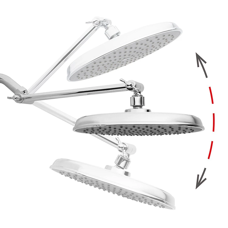 Description Picture 5 of itemHigh Quality Nine-inch electroplated finished top spray shower with adjustable shower arm