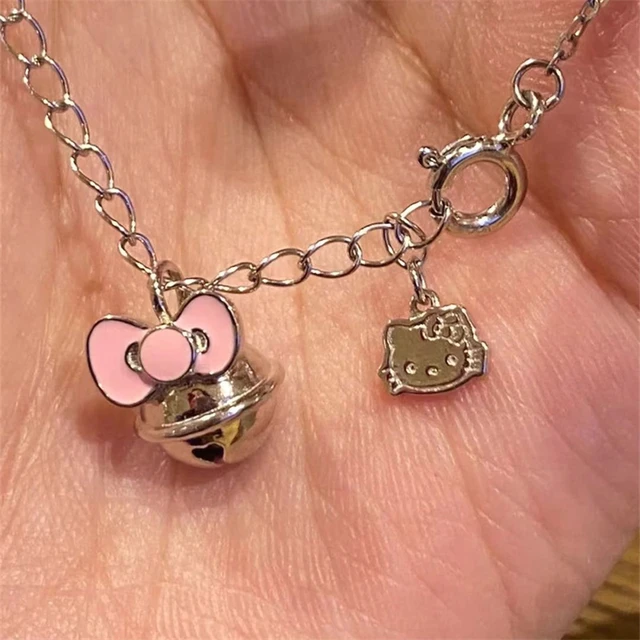 Hello Kitty Y2k Sanrio Jewelry Necklace Kawaii Hello Kitty Stuff Pals  Sisters Clavicle Chain Adjustable Ladies Birthday Gift 