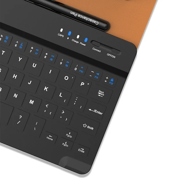 Wireless Keyboard Folding Leather Case For Samsung Galaxy Z Fold 4 / Fold 3 Folding Phone Creative Stand Bluetooth Mouse Stylus 2
