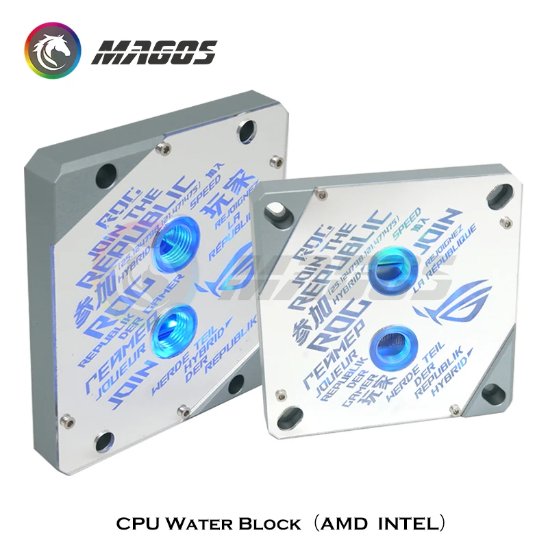 LGA1700 CPU ウォーターブロック AM5 ウォータークーラー 1800 ARGB 5V