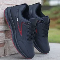 Men's Chef Shoes Anti-Slip Leather Surface Waterproof Oil-Resistant Kitchen Work Shoes Sports Shoes for Office And Job