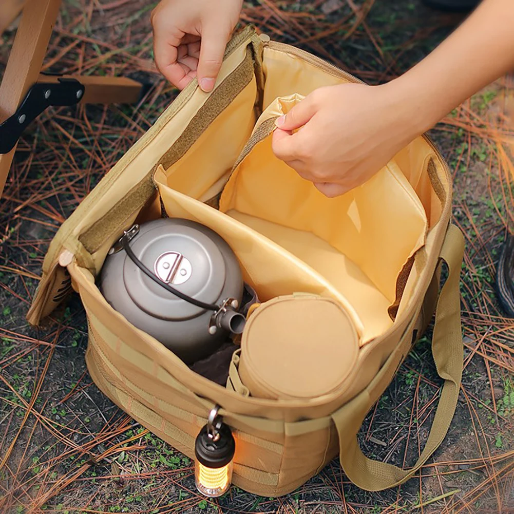 Outdoor Picnic Bag Waterproof Camping Travel Lunch Bag Thermal Cooler Lunch Box Portable Camping Food Container Storage Handbag storage bag lunch bag lunch cooler bag cooler bag camping storage bag electric lunch box