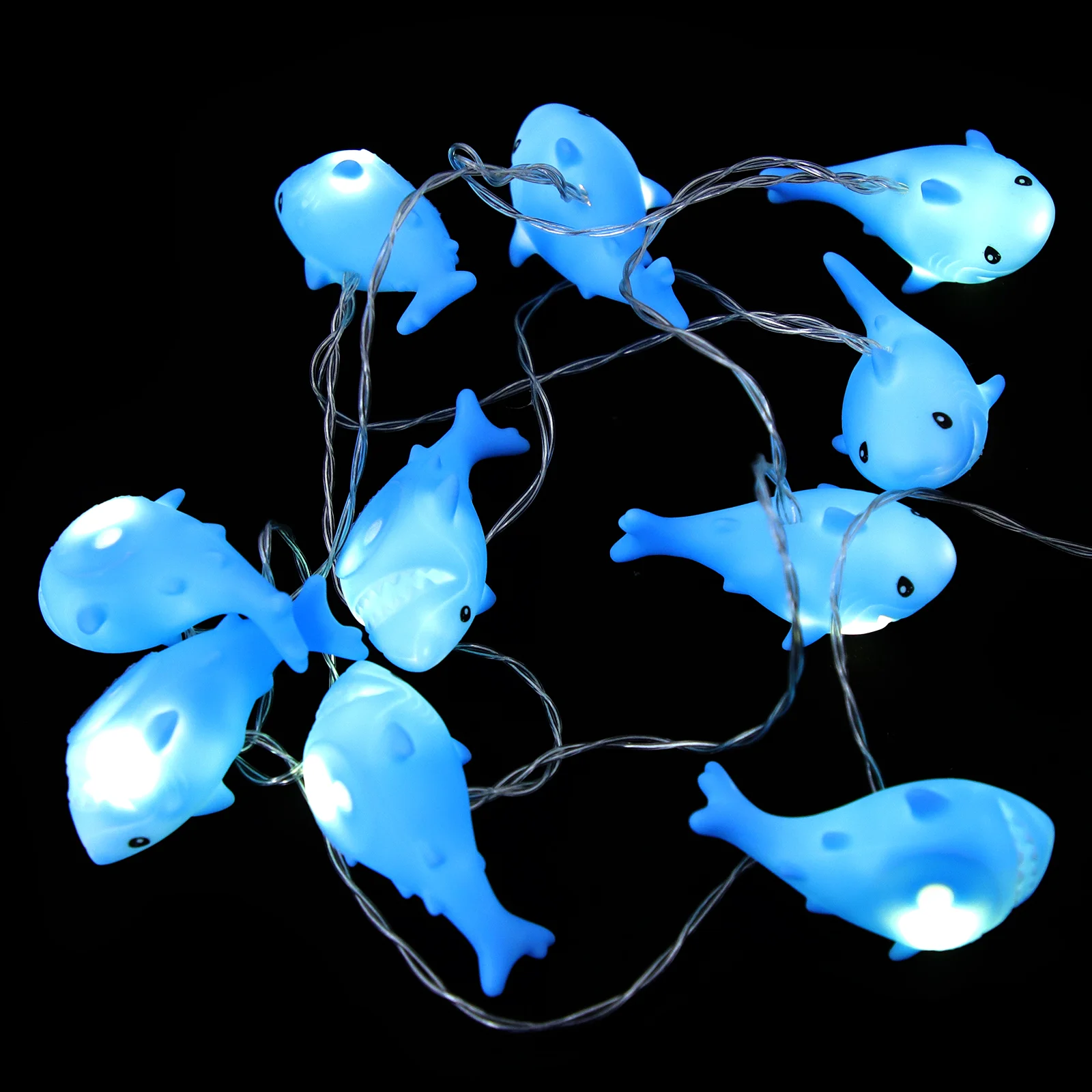 

Shark Light Ornament Festival Elements Lamp Pendant Present Decors Indoor Plastic Hanging Decoration