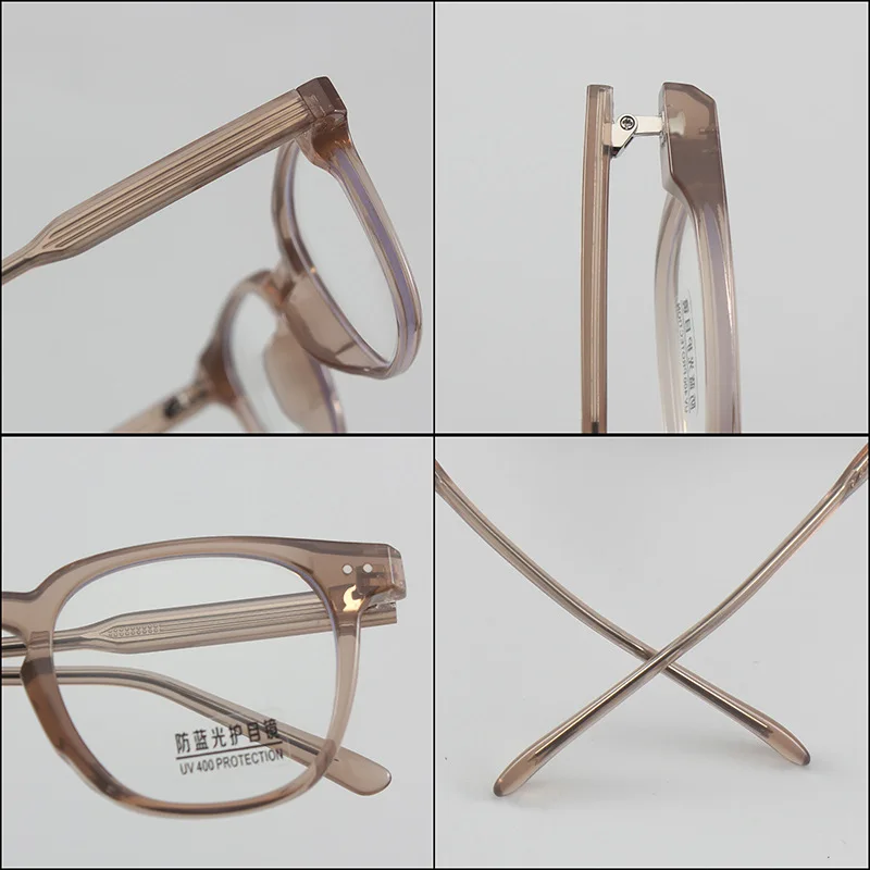 Fashion Glasses Trendy Unisex Glasses Frame Anti Blue Light Glasses Retro For Cycling Shopping Beach