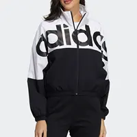 Adidas véritable saisonnier nouvelle veste de sport décontractée à fermeture éclair pour femme GP5425 1