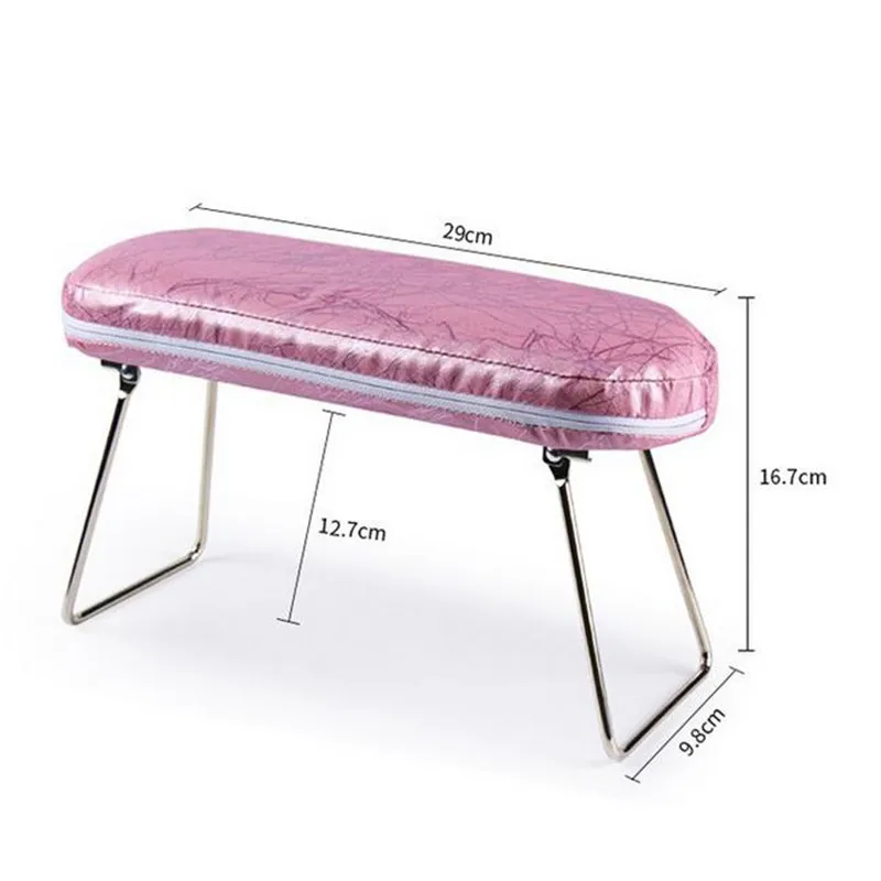 1PC Soft Washable Arm Rest Cushion PU Leather Hand Pillow Rest Wrist Support Hand Holder Pad Table Cushion Manicure Tool 2#