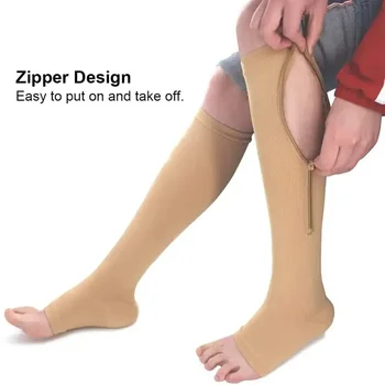 Zippered Compression Socks (1 Pair) 1