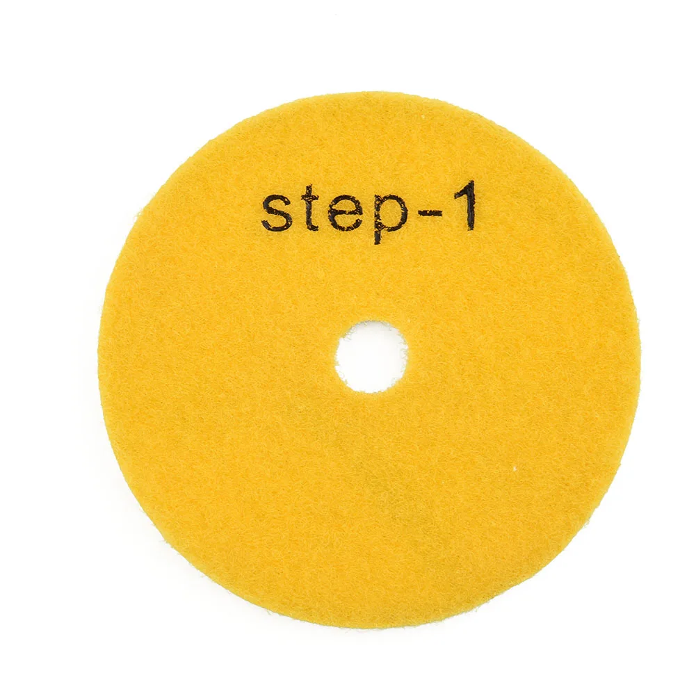 

Dry/wet Grit Polishing Pad Diamond Granite Polishing Tool Resin Powder 100mm 1PC 3 Step Polishing Pads Dry/wet