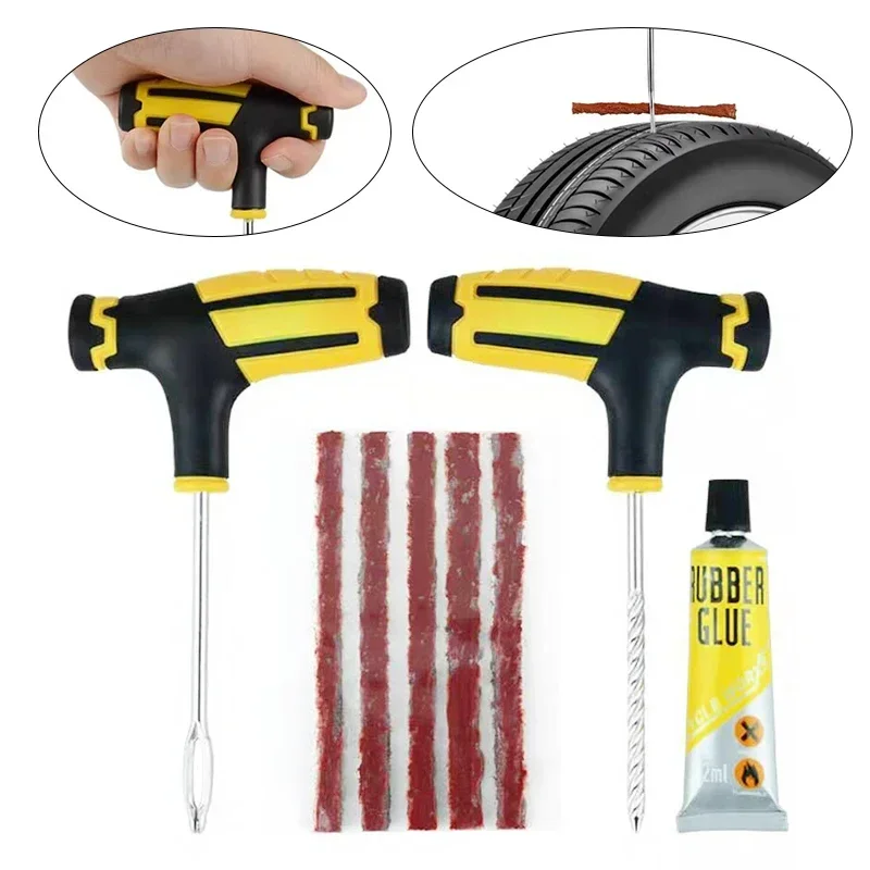Tyre Rework Tools Car Motorcycle Tire Repair Tool Kit Studding Tool Set Auto Bike ...