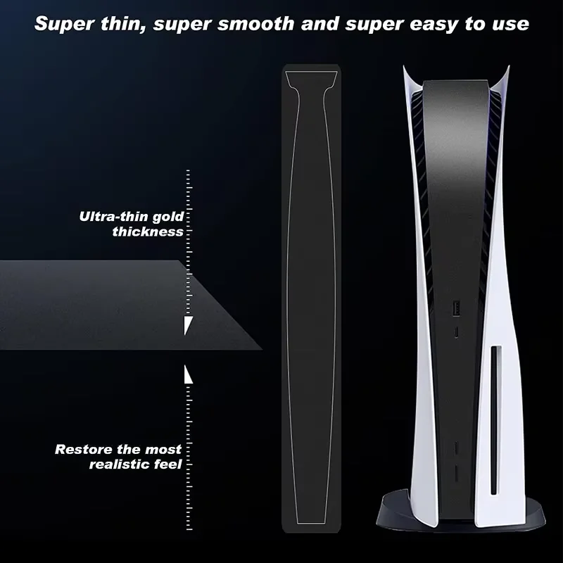 TECTINTE Middle Stickers Skin for Game Console Protective Shell Replacement Decoration Strip