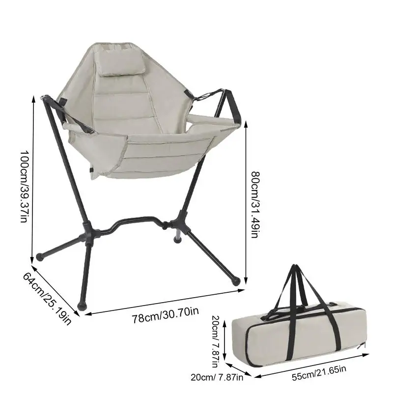 Camping Portable Folding Rocking Chair