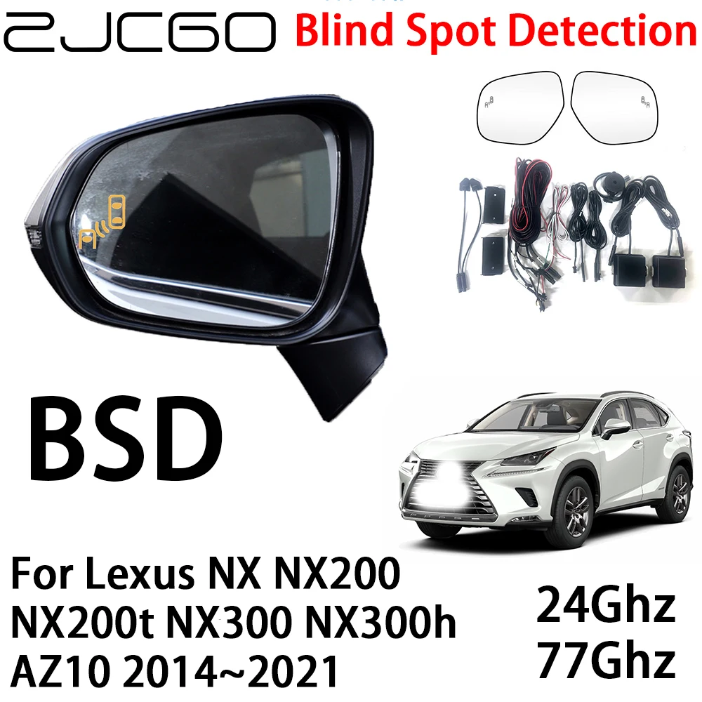 

ZJCGO BSD Radar Warning System Blind Spot Detection Safety Driving Alert for Lexus NX NX200 NX200t NX300 NX300h AZ10 2014~2021