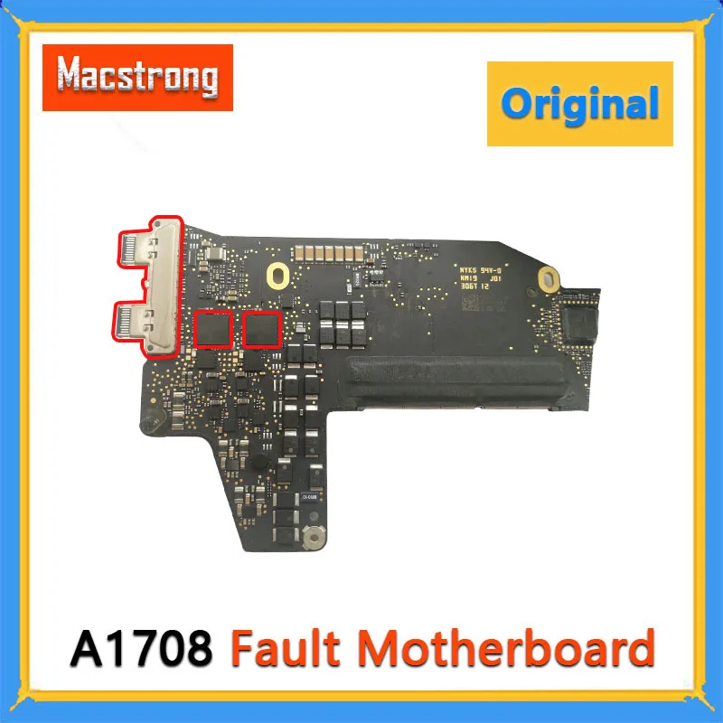 

Неисправная логическая плата A1708 для MacBook Pro 13 дюймов включает чипы CD3215B03/разъем SSD/разъем питания постоянного тока A1708 и Wi-Fi ic