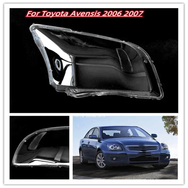 

Car Headlamp Lens For Toyota Avensis 2006 2007 Plastic Cover Transparent Shell Headlight Glass Replace The Original Lampshades