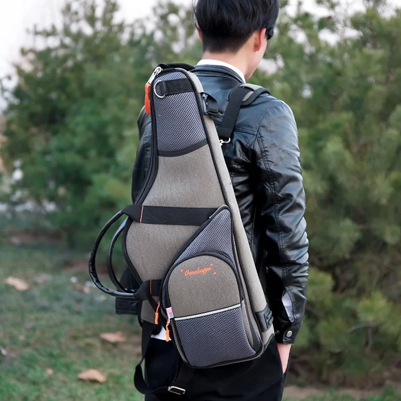 

Waterproof Oxford bE Alto Saxophone Bag Double Straps bB Tenor Saxophone Case Portable Box Leather Handle Strap SAX Cover Tenor