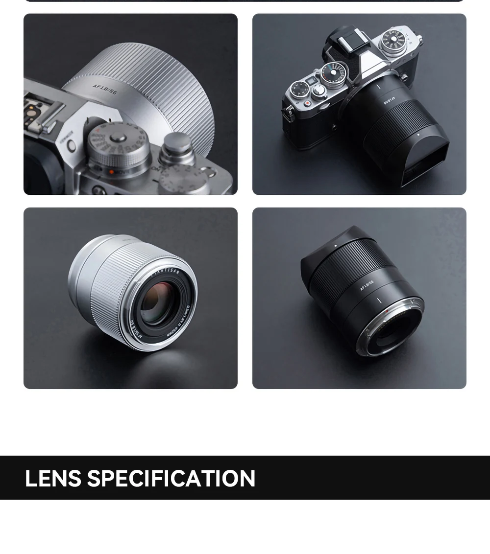 TTArtisan AF 56mm F1.8 APS-C STM E/후지 X/니콘 Z XS-20 X-H2s XT5 XT30 A6000 NEX-5N A6700 ZFC Z5 NEX-7 ZVE-10 FX30 용
