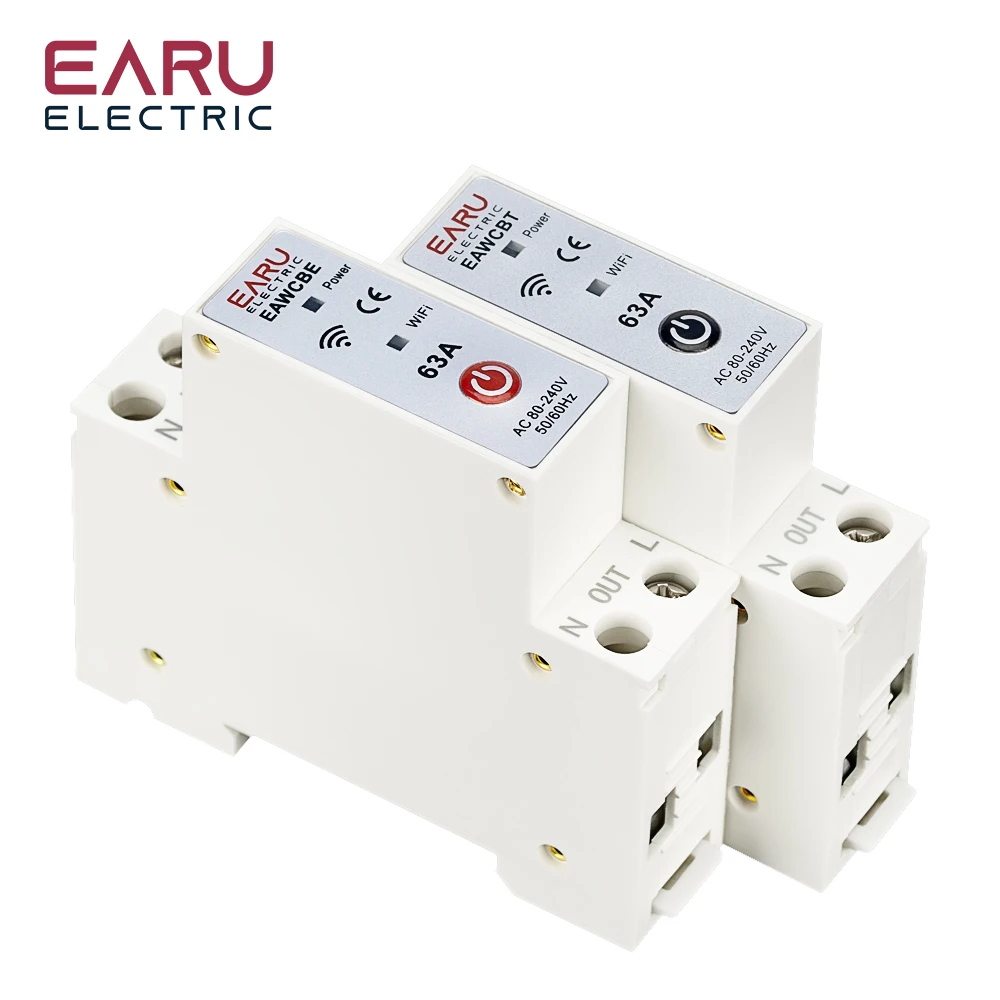 1P 1P+N WiFi Smart Circuit Breaker Time Relay Switch Remote Control by Tuya Smar