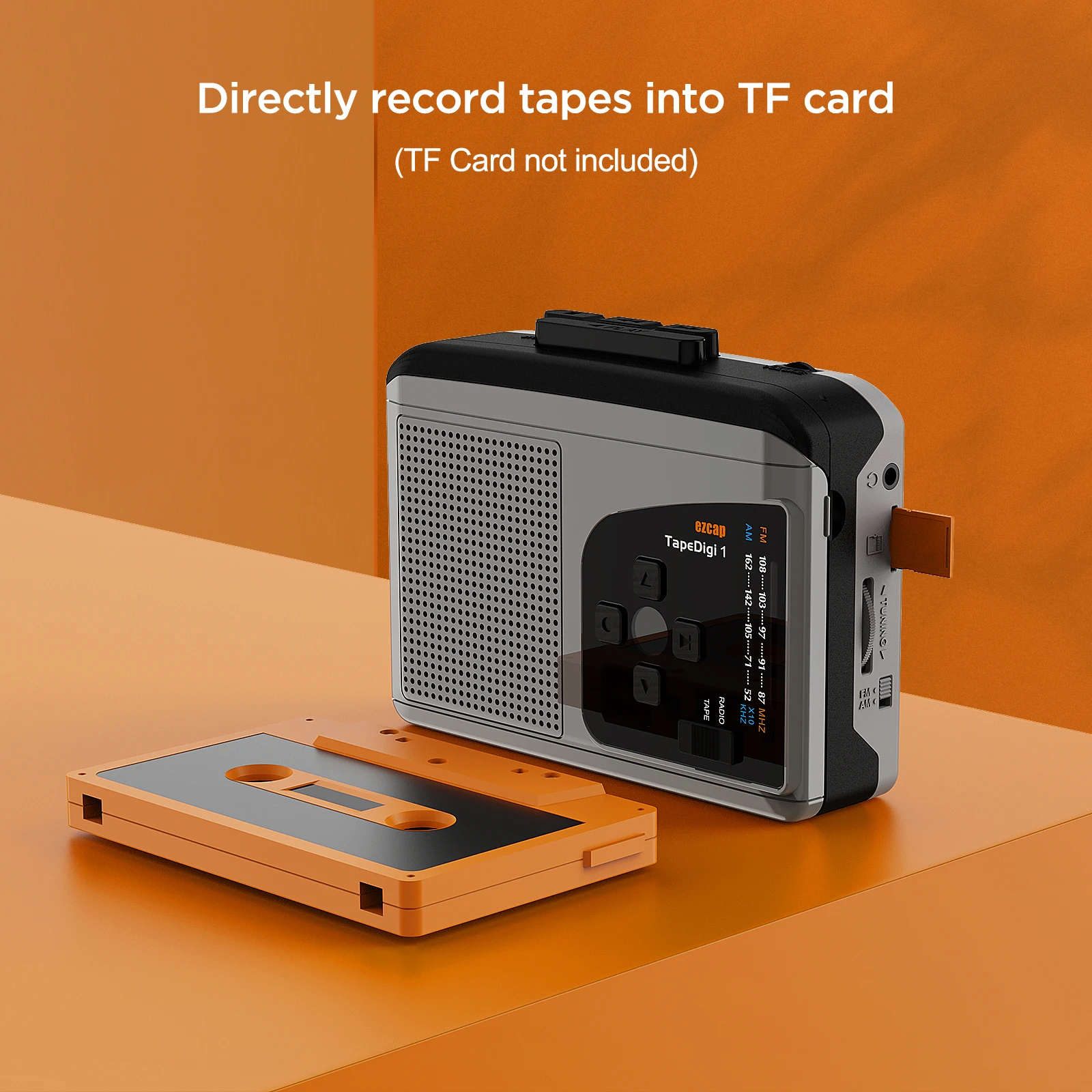 Enregistreur Cassette Portable Rétro Avec Radio AM/FM - Lecteur Et Enregistreur De Cassettes Audio