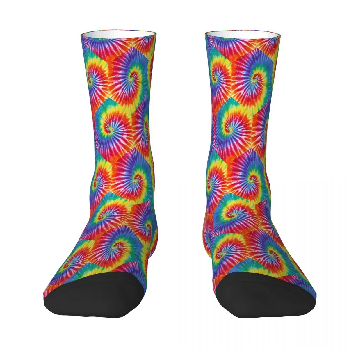 

Psychedelic 60s Tie Dye Hippie Style Sock Socks Men Women Polyester Stockings Customizable Sweetshirt